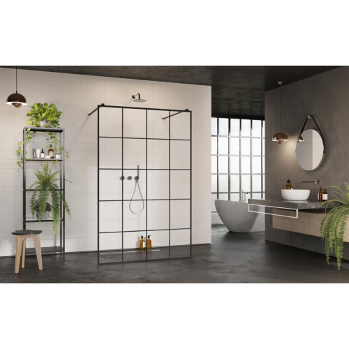 Перегородка для душу RADAWAY Walk-in Modo New Black I Factory 130 388134-54-57