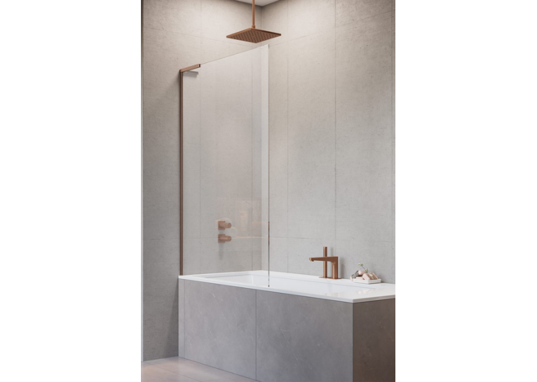 Шторка на ванну Radaway Modo SL Brushed Copper PNJ II 700x1500 левая, 10316070-93-01L (выставочный образец)