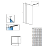Перегородка для душа RADAWAY Walk-in Modo X Black II 50 389254-54-01