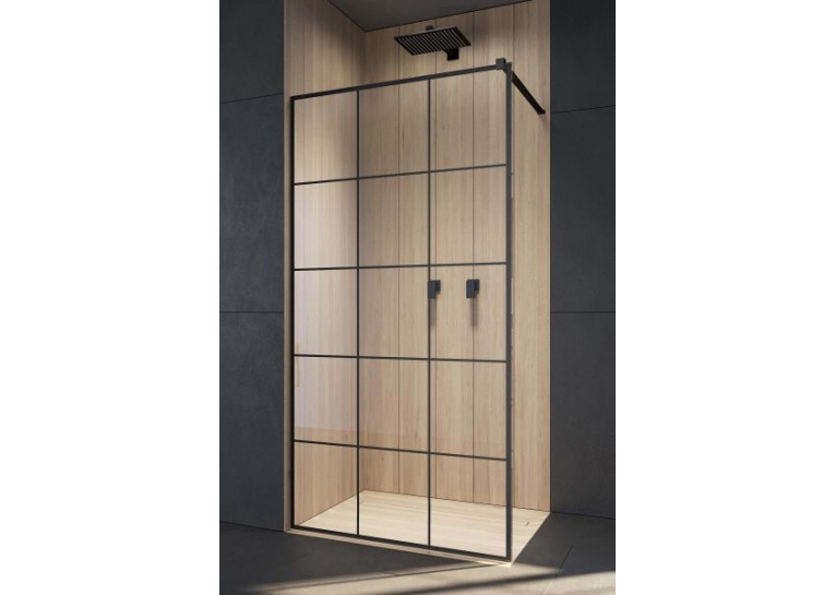 Перегородка для душу RADAWAY Walk-in Modo New Black II Factory 125 389125-54-55