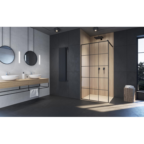 Перегородка для душа RADAWAY Walk-in Modo X Black II Factory 50 389254-54-55