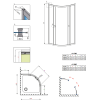 Душова кабіна RADAWAY Premium A 1700 (90x90) 30401-01-01