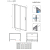 Душові двері RADAWAY Alienta DWJ 110, 10260110-01-01