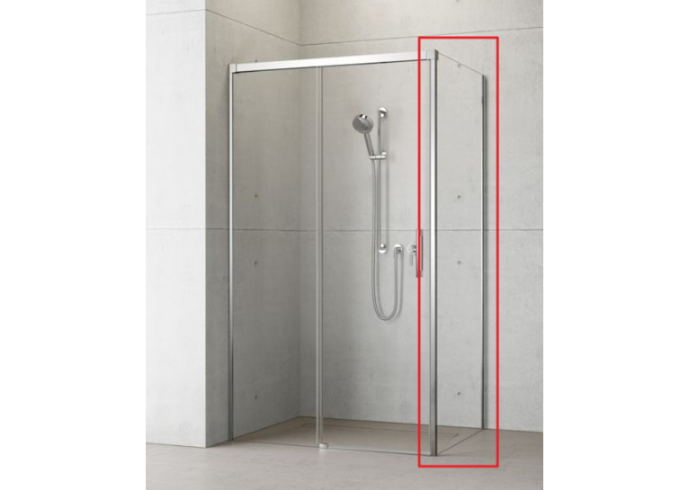 Боковая стенка RADAWAY Idea S1 800Lx2000 хром/прозрачное стекло 387051-01-01L