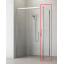 Бічна стінка RADAWAY Idea S1 1000Rx2000 хром/прозоре скло 387052-01-01R