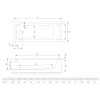 Ванна акрилова Radaway MIA Eco 160x70 з ніжками WA1-55-160x070