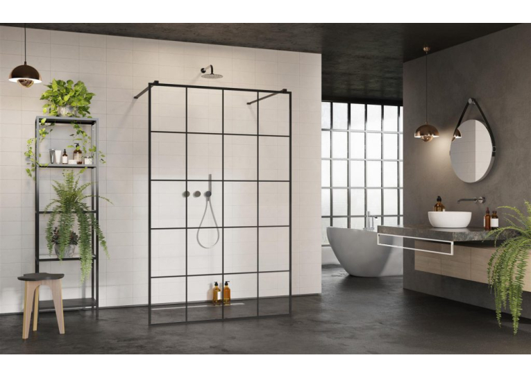 Перегородка для душу RADAWAY Walk-in Modo X Black I Factory 120 388324-54-57