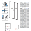 Душові двері RADAWAY Nes 8 DWD I 70, 10077035-01-01L + 10077035-01-01R