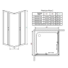 Душова кабіна RADAWAY Premium Plus C Скло Графіт (80x80) 30463-01-05N