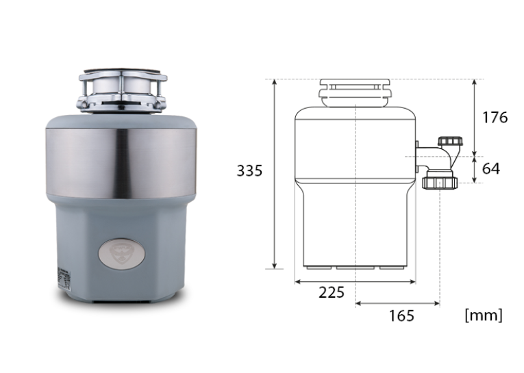 Подрібнювач харчових відходів STATUS Disposers Premium 300