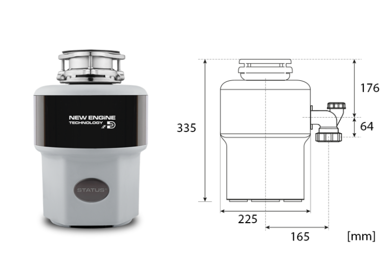 Измельчитель пищевых отходов STATUS Disposers Premium 400