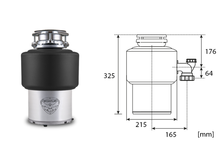 Подрібнювач харчових відходів STATUS Disposers Premium 150