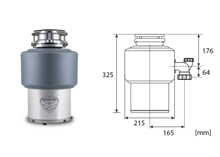 Подрібнювач харчових відходів STATUS Disposers Premium 200