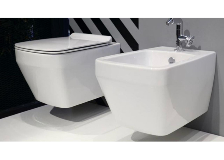 Унітаз підвісний Baden Baden BB 18 з кришкою Soft Close WHITE Glossy BB18/F87(85)/BB004