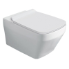Унітаз підвісний Baden Baden BB 18 з кришкою Soft Close WHITE Glossy BB18/F87(85)/BB004