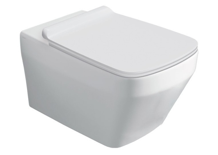 Унітаз підвісний Baden Baden BB 18 з кришкою Soft Close WHITE Glossy BB18/F87(85)/BB004