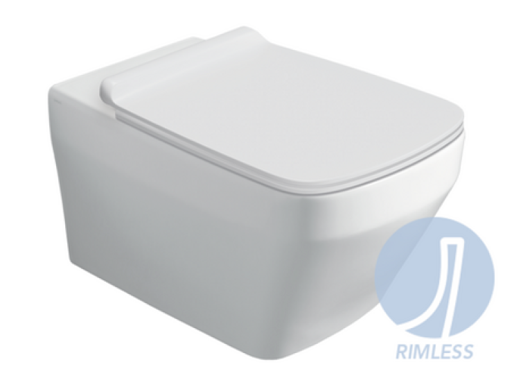 Унітаз підвісний Simas Baden Baden BB 18 з кришкою Soft Close WHITE Matte BB18/F87(85)/BB004WM SIMAS White matt