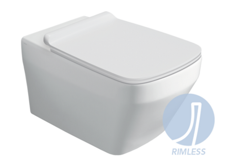 Подвесной унитаз Simas Baden-Baden BB 18 c кришкою Soft Close WHITE Matte BB18/F87(85)/BB004WM SIMAS White matt