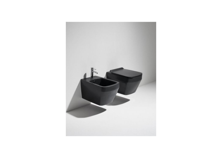 Підвісний унітаз Simas Baden Baden із сидінням Soft Close BLACK Matte, BB18/F87(85)/BB004NM