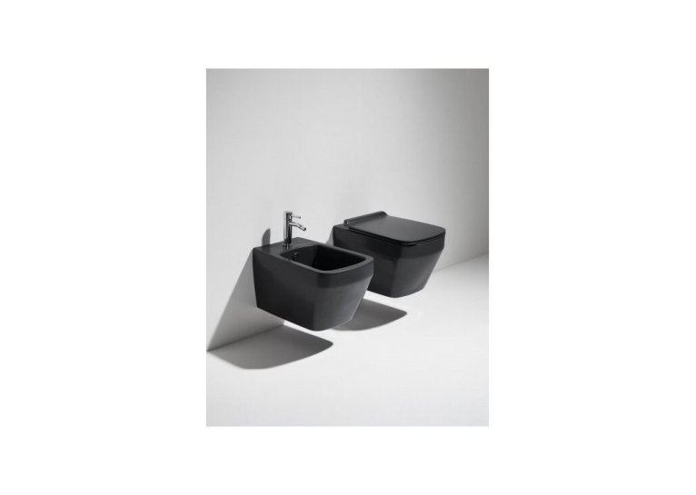 Підвісний унітаз Simas Baden Baden із сидінням Soft Close BLACK Matte, BB18/F87(85)/BB004NM