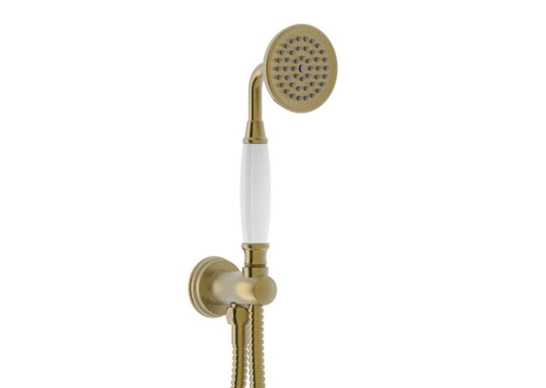 Душова система з термостатом Tres Clasic Shower Technology, з ел. кер. (верх.душ Ø 300 мм), стара латунь, 09226301LV
