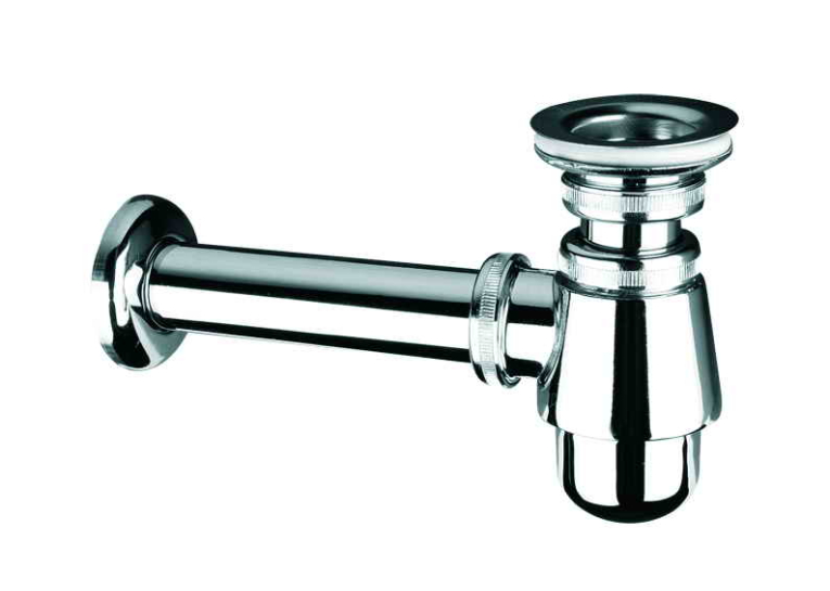 Сифон для раковини McALPINE, хром 220+255CB