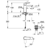 Однорычажный смеситель для раковины Grohe Cubeo M-размера 1017570000