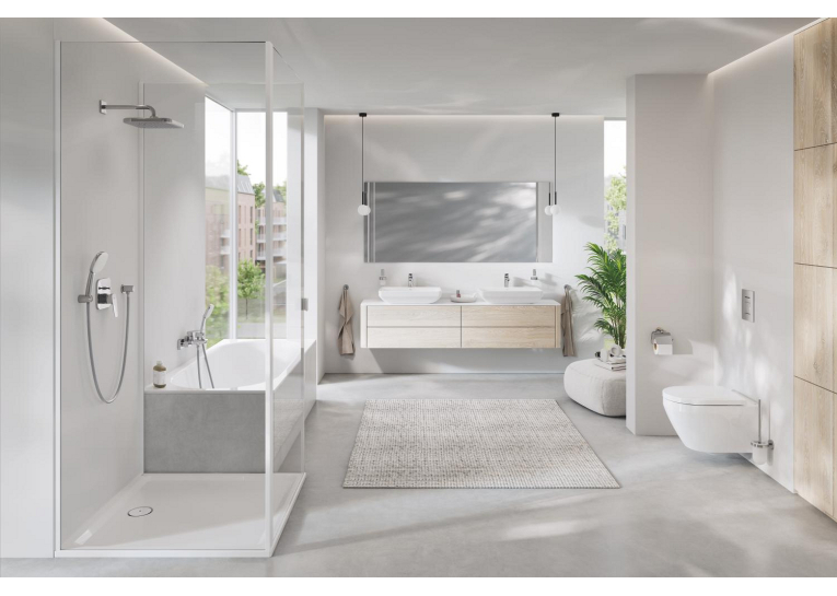 Одноважільний змішувач із перемикачем на 2 положення Grohe Cubeo 1017780000