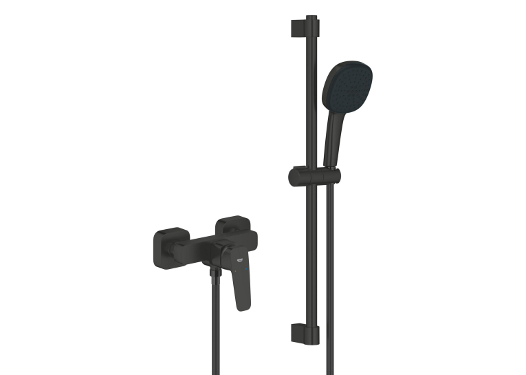 Однорычажный смеситель для душа Grohe Cubeo с душевым гарнитуром 1018252430