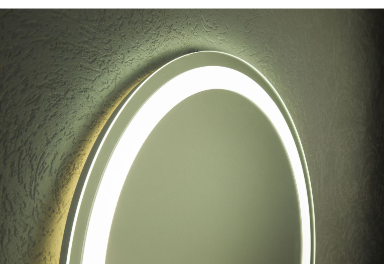 Дзеркало Aqua Rodos кругле Омега R-line D-95, з LED підсвічуванням АР000051819 (Сірий)