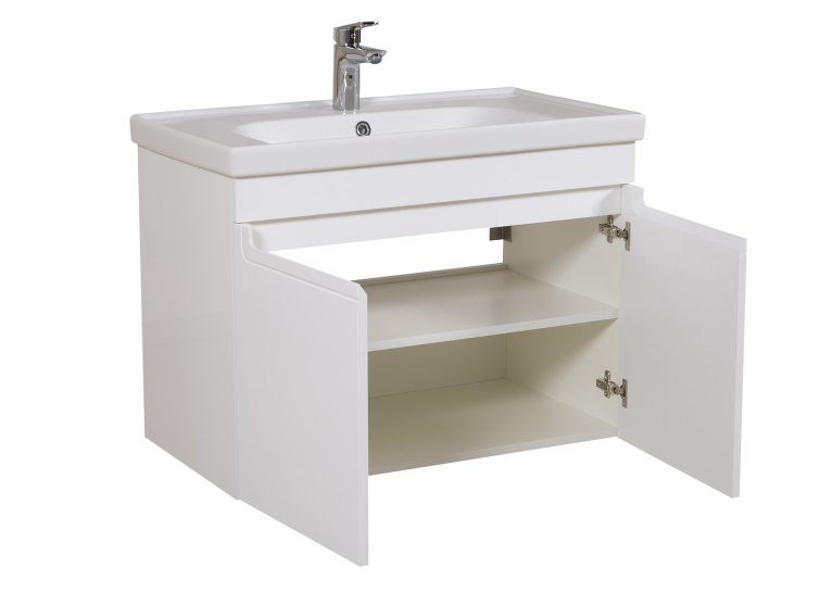 Тумба консольная AQUA RODOS Омега консольная 80 см с умывальником Frame АР000040334 (Белый)