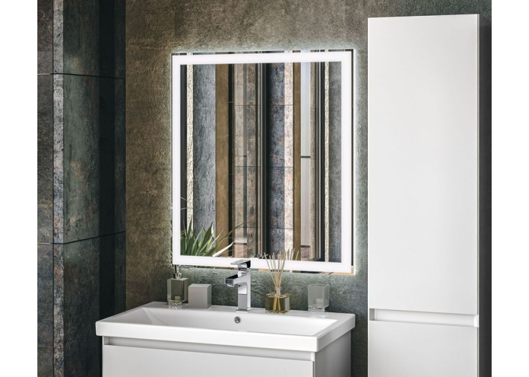 Дзеркало Aqua Rodos Diamant 80 см АР000036293 (Сірий)