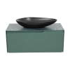 Тумба консольна AQUA RODOS AMADEO NORDIC-GREEN-MATT зі стільницею Lam Ver alp Luc 100 см та умивальником Olive 74 см АР000113330 (Під замовлення)