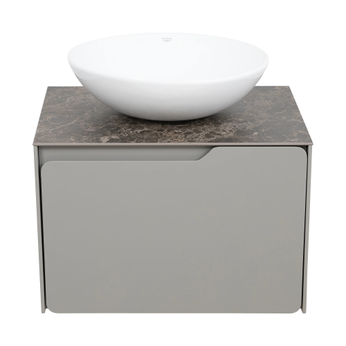 Тумба консольна AQUA RODOS AMADEO STONE-GREY-MATT зі стільницею Lam Emp Ext 60 см та умивальником Zero 46 см АР000113332 (Під замовлення)
