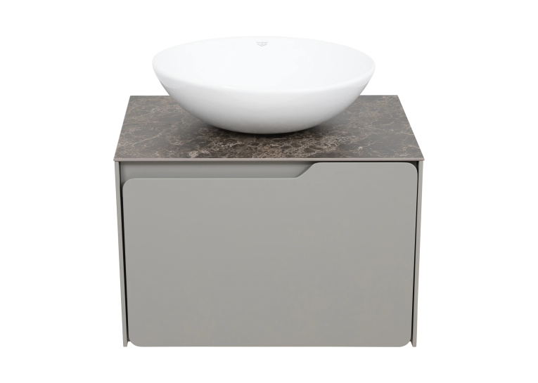 Тумба консольна AQUA RODOS AMADEO STONE-GREY-MATT зі стільницею Lam Emp Ext 60 см та умивальником Zero 46 см АР000113332 (Під замовлення)
