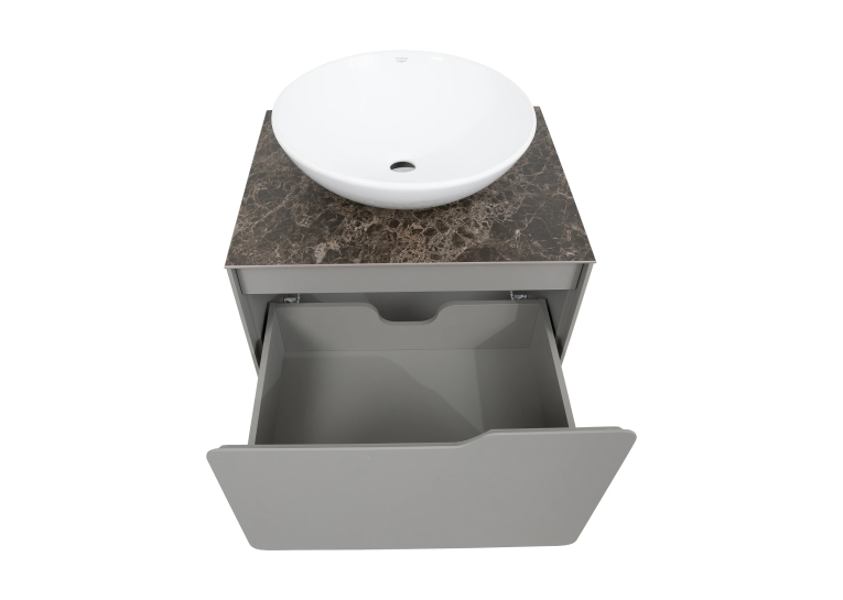 Тумба консольна AQUA RODOS AMADEO STONE-GREY-MATT зі стільницею Lam Emp Ext 60 см та умивальником Zero 46 см АР000113332 (Під замовлення)