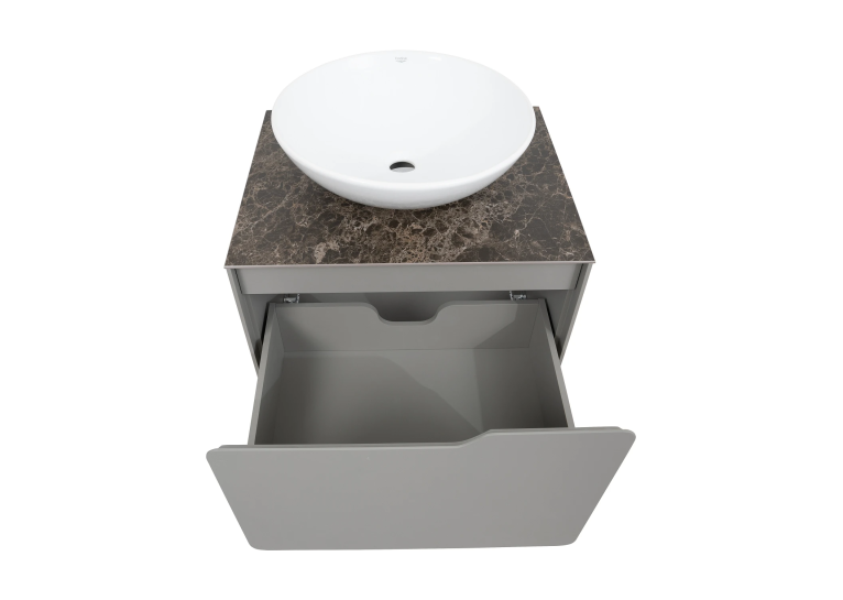 Тумба консольна AQUA RODOS AMADEO STONE-GREY-MATT зі стільницею Lam Emp Ext 60 см та умивальником Zero 46 см АР000113332 (Під замовлення)