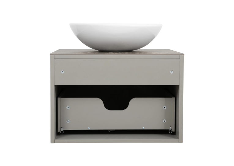 Тумба консольна AQUA RODOS AMADEO STONE-GREY-MATT зі стільницею Lam Emp Ext 60 см та умивальником Zero 46 см АР000113332 (Під замовлення)