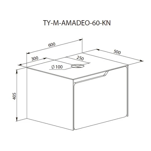 Тумба консольная AQUA RODOS AMADEO STONE-GREY-MATT со столешницей Lam Emp Ext 60 см и умывальником Zero 46 см АР000113332 (Под заказ)