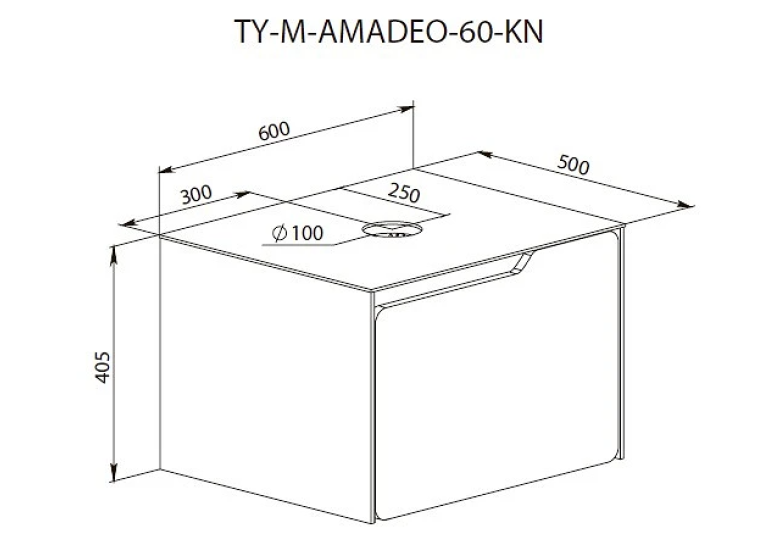 Тумба консольна AQUA RODOS AMADEO STONE-GREY-MATT зі стільницею Lam Emp Ext 60 см та умивальником Zero 46 см АР000113332 (Під замовлення)