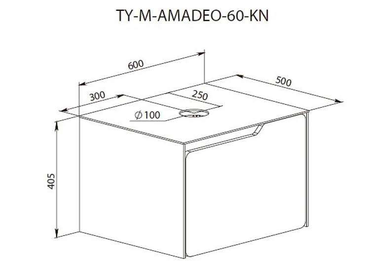 Тумба консольна AQUA RODOS AMADEO STONE-GREY-MATT зі стільницею Lam Emp Ext 60 см та умивальником Zero 46 см АР000113332 (Під замовлення)