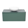 Тумба консольна AQUA RODOS AMADEO NORDIC-GREEN-MATT зі стільницею Lam Ver alp Luc 100 см та умивальником Zero 46 см АР000113333 (Під замовлення)