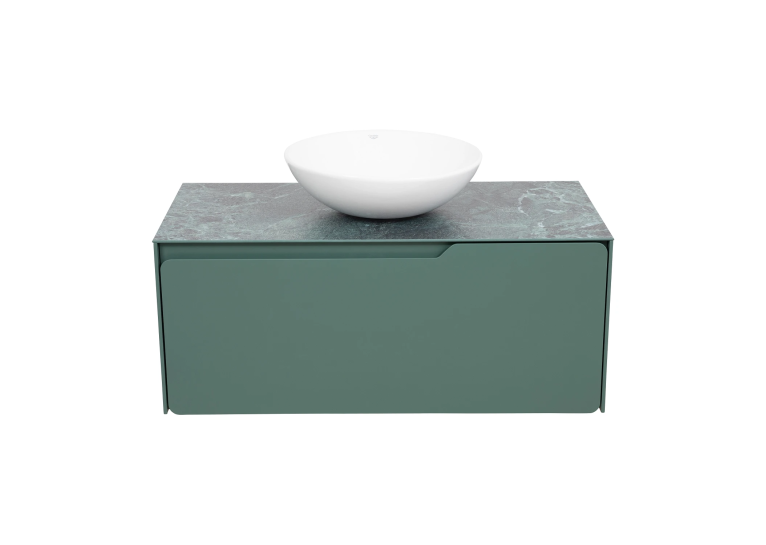 Тумба консольна AQUA RODOS AMADEO NORDIC-GREEN-MATT зі стільницею Lam Ver alp Luc 100 см та умивальником Zero 46 см АР000113333 (Під замовлення)