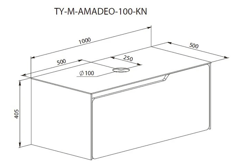 Тумба консольна AQUA RODOS AMADEO NORDIC-GREEN-MATT зі стільницею Lam Ver alp Luc 100 см та умивальником Zero 46 см АР000113333 (Під замовлення)