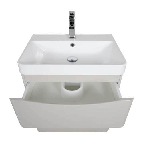 Тумба консольна AQUA RODOS Америна 60 см з умивальником "Deep", АР000134990 (Кашемір)