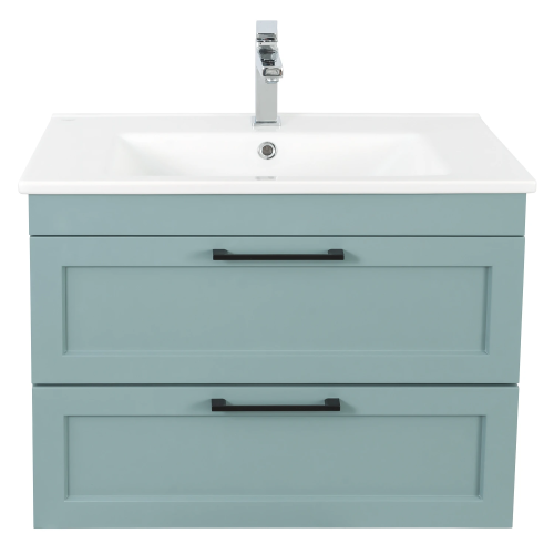 Тумба AQUA RODOS Інари с умывальником Frame 75 см консольная, АР000060790 (FJORD-GREEN-MATT)