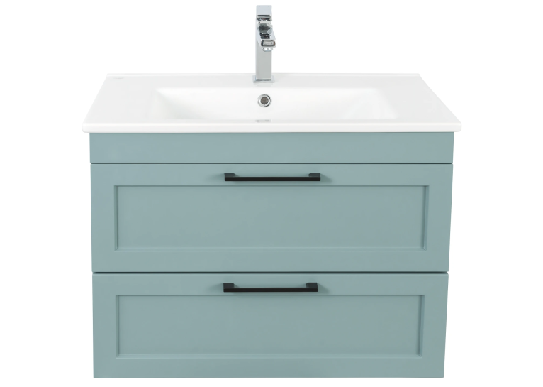 Тумба AQUA RODOS Інари с умывальником Frame 75 см консольная, АР000060790 (FJORD-GREEN-MATT)