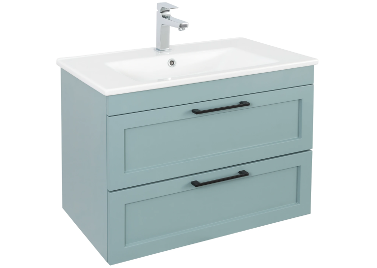 Тумба AQUA RODOS Інари с умывальником Frame 75 см консольная, АР000060790 (FJORD-GREEN-MATT)