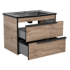 Тумба консольна AQUA RODOS Лофт Нео Севілья 75 см з умивальником Arte BLACK АР000082561