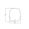 Зеркало AQUA RODOS "Callisto" 60x70 см sensor с LED подсветкой, АР000102685